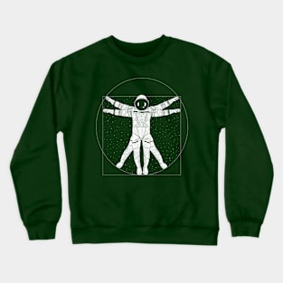 Vitruvian Astronaut Light Ink Crewneck Sweatshirt